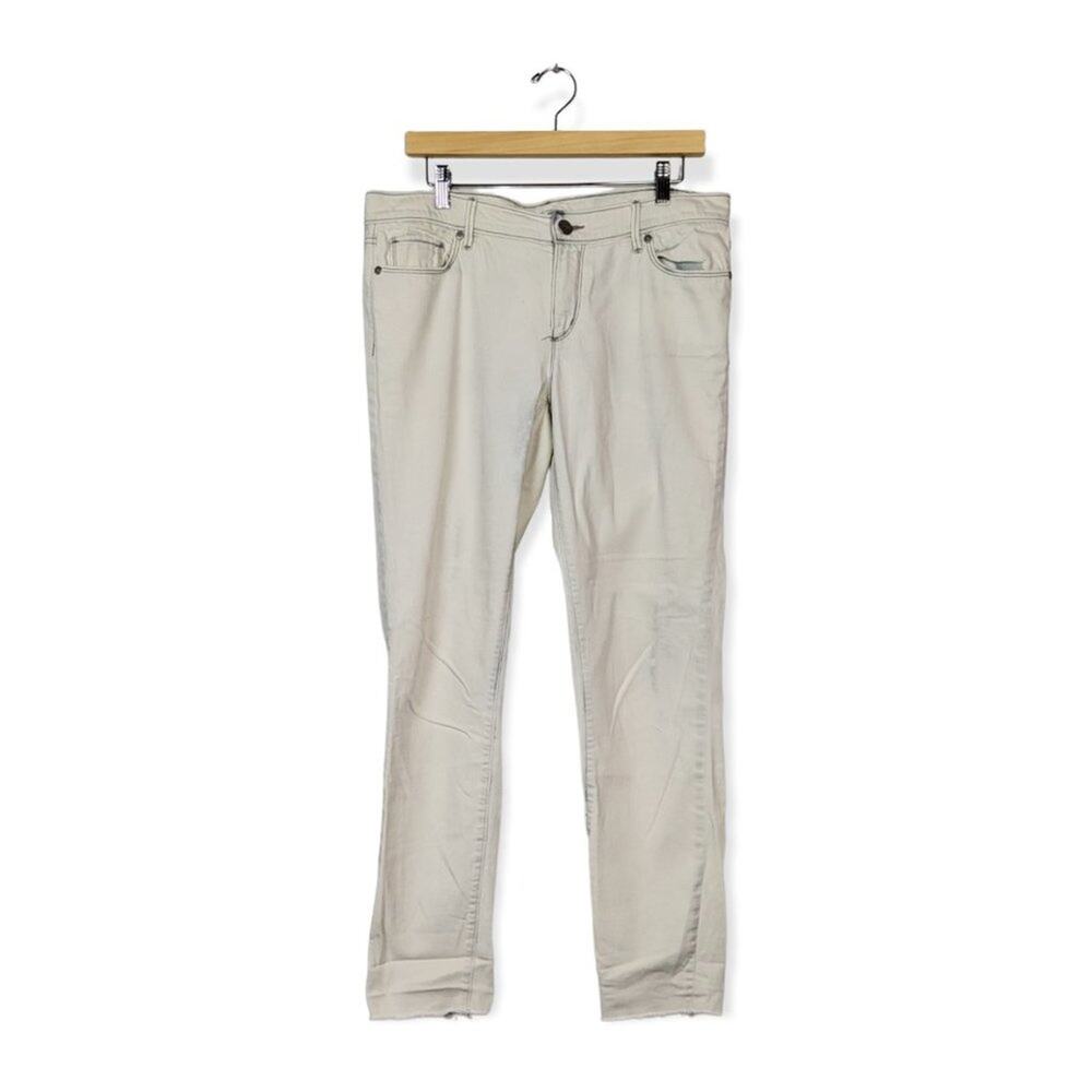 Ann Taylor LOFT Womens Jeans White Modern Skinny Ankle Jeans Size 30T